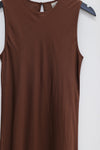 BASERANGE dress DRDYT-VI-SP24 dark brown